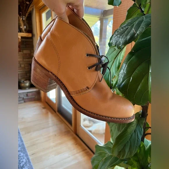 Red wing boots | booties lace up | tan | womens 8.5 - Picture 1 of 6
